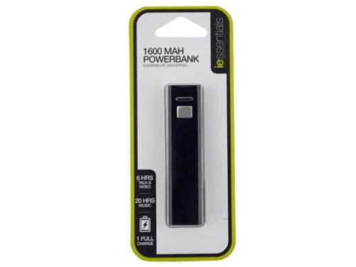 Kole Imports - EL760 - 1600 Mah Powerbank With Charge Cable