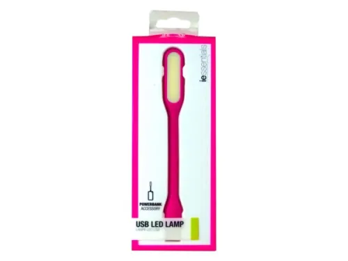Kole Imports - EN204 - Iessentials Pink Usb Led Lamp
