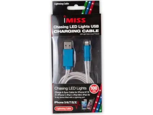Kole Imports - EN212 - Led Light Iphone Charging Cable