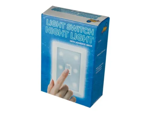 Kole Imports - GK105 - Light Switch Night Light With Adhesive Back