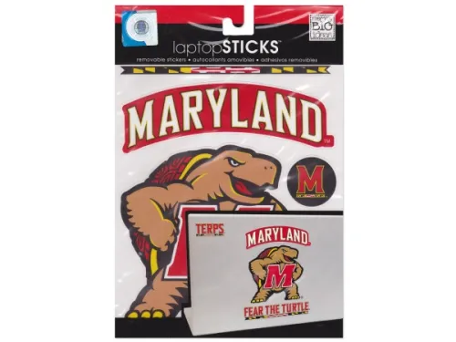 Kole Imports - GM912 - Maryland Terps Removable Laptop Stickers