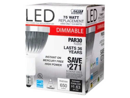 Kole Imports - GS360 - Feit Led Dimmable Par 30 Par 13 Watt Light Bulb