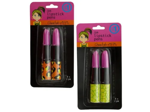 Kole Imports - GW147 - Animal Print Lipstick Pens