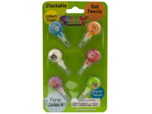 Kole Imports - KA249 - Silly Stackers Stackable Pencils