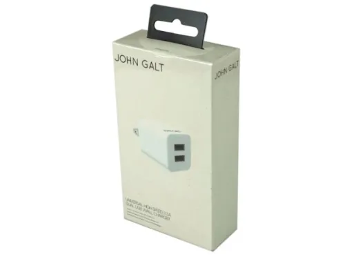 Kole Imports - KL657 - Univ. High Speed 3.3 Mah Dual Usb White Color Wall Charger
