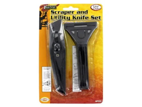 Kole Imports - MP029 - 2 Piece Scraper And Utility Knife Set