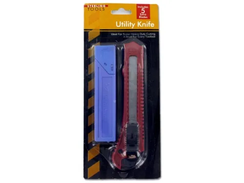 Kole Imports - MT237 - Utility Knife With Extra Blades