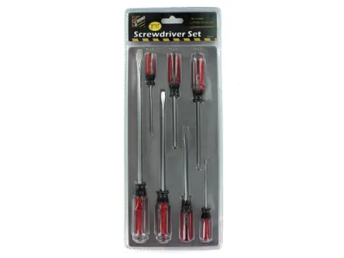 Kole Imports - OA202 - 7 Pack Phillips And Slotted Screwdriver Set