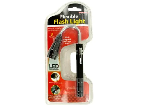 Kole Imports - OF963 - Flexible Led Flash Light With Pick Up Tool