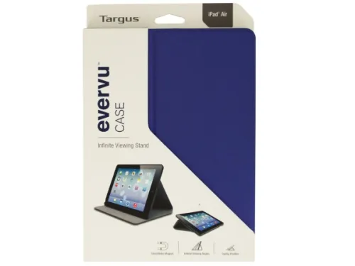 Kole Imports - OL323 - Targus Ipad Air Violet Evervu Viewing Stand Case