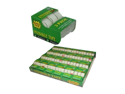 Kole Imports - OP097 - 3-pack Invisible Tape With Dispensers