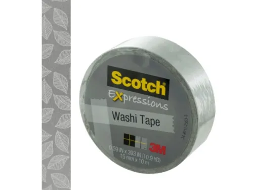 Kole Imports - OP778 - Scotch Expressions Fray Leaf Washi Tape