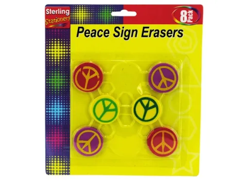 Kole Imports - Os014 - Peace Sign Erasers