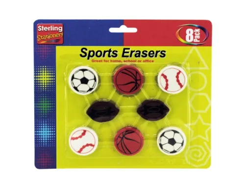 Kole Imports - Os017 - Sports Themed Erasers