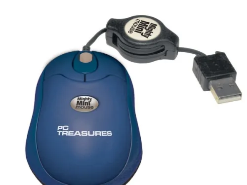 Kole Imports - OS529 - Navy Blue Retractable Mini Mouse