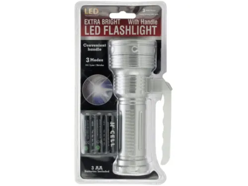 Kole Imports - OS906 - Extra Bright Led Flashlight With Handle