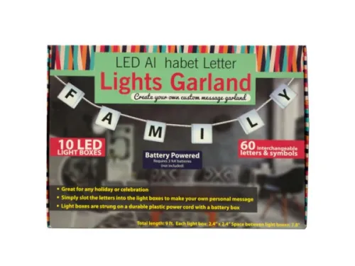 Kole Imports - OT793 - Led Alphabet Letter Lights Garland