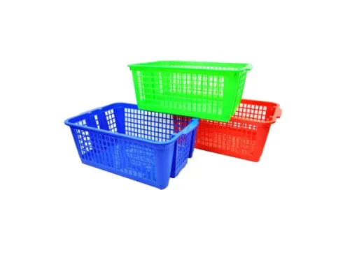 Kole Imports - UU260 - Stackable Basket, Assorted Colors
