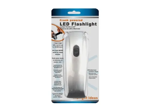 Kole Imports - UU573 - Crank Flashlight