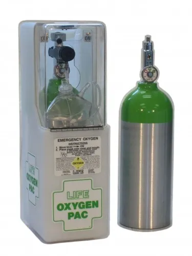 Life Oxygen - LIFE-101 - LIFE OxygenPac - Disposable/Replaceable  cylinder/valve/gauge with O2 fill