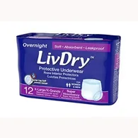 LivDry - From: LIV048S To: LIV068S - Overnight Protective Underwear