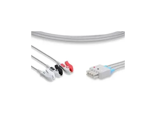 Cables and Sensors - LKB3-90P0 - ECG Leadwire, 3 Leads Pinch/Grabber, Nihon Kohden Compatible w/ OEM: BR-903P, BR-903PA, K911A, LDW-03BF-29AN-0000, LW-3810029/3A (DROP SHIP ONLY) (Freight Terms are Prepaid & Added to Invoice - Contact Vendor for Specifics
