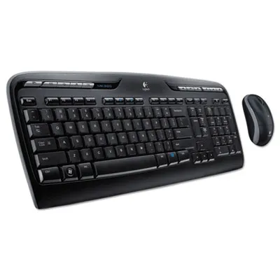 Logitech - LOG920002836 - Mk320 Wireless Keyboard + Mouse Combo, 2.4 Ghz Frequency/30 Ft Wireless Range, Black