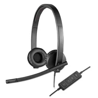 Logitech - From: LOG981000570 To: LOG981000574 - Usb H570E Over-The-Head Wired Headset