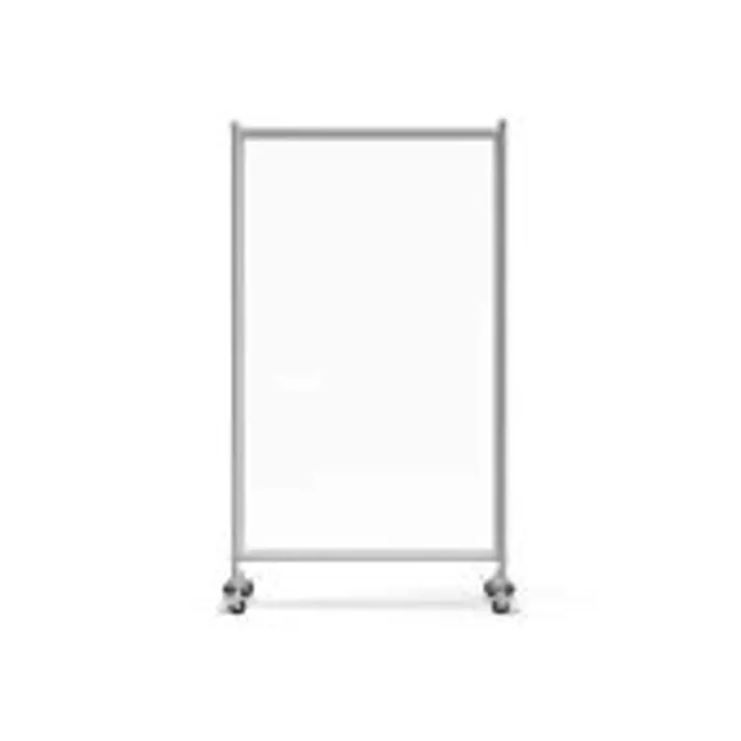 Luxor - MD4072W - Magnetic Whiteboard, Room Divider, 43"W x 24"D x 75"H, Board: 38.5"W x 64"H (DROP SHIP ONLY)