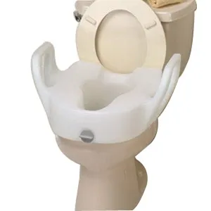 Maddak - From: 725753311 To: 725753311ea - Bath Safe Elongated Elevated Toilet Seat w/Arms