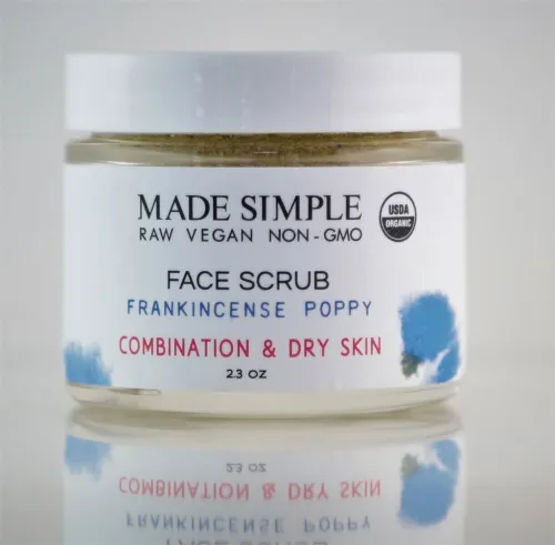 Made Simple - 852614005328 - Frankincense Poppy Seed Face Scrub