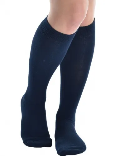 Maggie's Functional Organics - 235860 - Knee High Socks Navy/Grey 10-13 Sweater