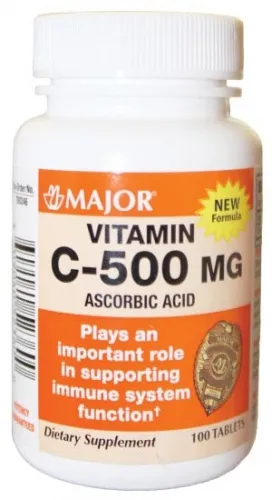 Major Pharmaceuticals - 370947 - Vitamin C, 250mg, Chew Tab, Orange, 100S, NDC# 80681-0129-00, 24/cs
