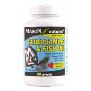 Mason Vitamins - 1414-90 - Glucosamine and Fish Oil Softgels, 90 per bottle.