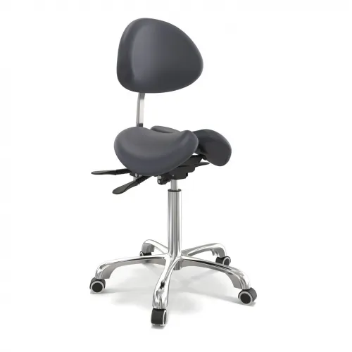 Master Massage - BESSSBSSRB - Berkeley Ergonomic Split Seat Style Backrest Saddle Stool
