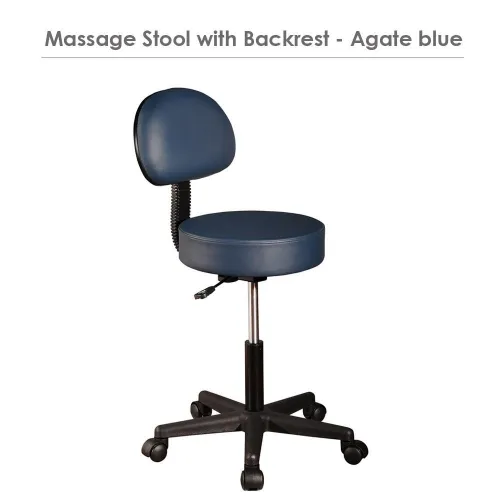 Master Massage - PRMSAGATEBLUE - Pneumatic Rolling Massage Stool