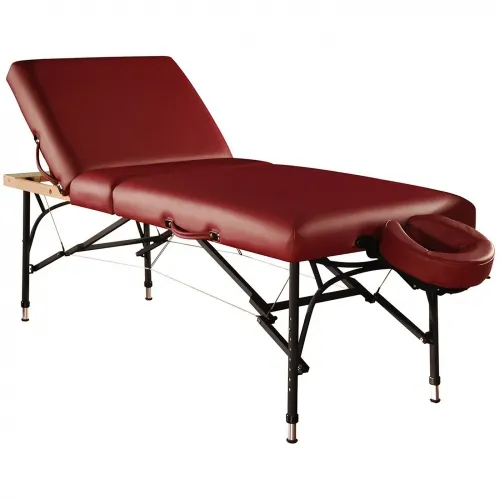 Master Massage - VTSPMTPBURGUNDY - Violet Tilt Salon Portable Massage Table Package