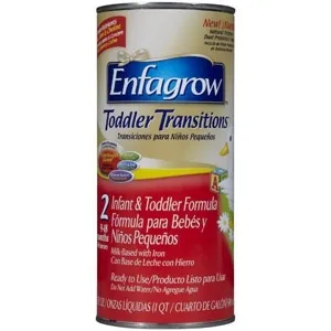Mead Johnson - 154901 - Enfagrow Toddler Transitions Ready to Use Liquid Formula 640 Cal, Unflavored