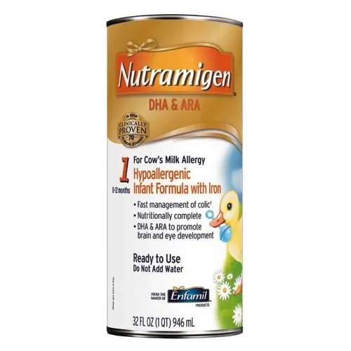 Mead Johnson - 5217930 - Nutramigen Ready-to-use with DHA & ARA Lq 32 oz.