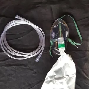 Med-Tech Resource - From: MTR-25058 To: MTR-26042  Oxygen Mask, Total Non Rebreather w/bag, Pediatric, Elongated, 7' Star Tubing, 50/cs (40 cs/plt)