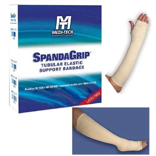 Medi-Tech International - SpandaGrip - SAG13116 - Elastic Tubular Support Bandage SpandaGrip 4-1/2 Inch X 11 Yard Large Thigh Pull On Natural NonSterile Size G Standard Compression