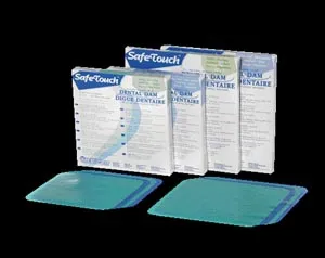 Medicom - From: 310DB-5H To: 310DG-6T - Dental Dam, 5" x 5", Heavy Gauge, Blue, 52/bx (Not Available for sale into Canada)