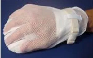Meditech - MTRM283 - Adult Mitts Assured Control Mesh Back -5- Finger Separators -Includes 48" Straps- Latex-Free One Size