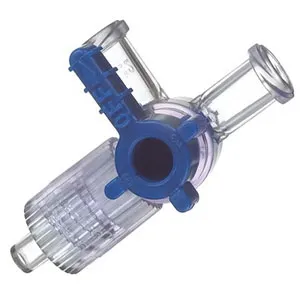 Medline - BMG456003Z - Industries DISCOFIX Stopcock 3 Way Luer Lock, Port Covers.  Three way with two female luer lock ports and male luer slip connector, port covers. DEHP free, Latex free. Priming volume: 0.26 mL.