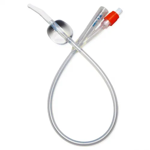 Medline - DYND11593 - Industries Coude Tip SelectSilicone Foley Catheter, 18 French, 10 mL Balloon, 100% Silicone, Large Oval Shaped Eye, Smooth Reinforced Tip, Sterile.