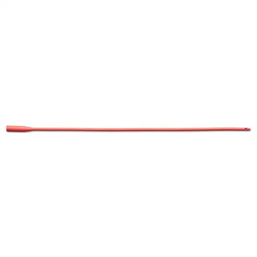 Medline - DYND13522 - Industries Red Rubber Latex All Purpose Intermittent Catheter, 22 French, 16" (41 cm) Length, Smooth Tip, Radiopaque, Two Large Opposing Eyes. Contains Natural Rubber Latex.