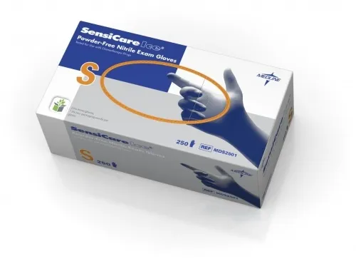 Medline - SensiCare - From: MDS2501H To: MDS2503H -  Ice Nitrile Exam Gloves
