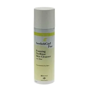 Soothe & Cool - Medline - MSC095326 - Foaming No-Rinse Skin Cleanser with Aloe, 8 oz. Aerosol Can
