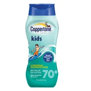 Merck Consumer Care From: 00222 To: 00438 - Coppertone Kids Lotion SPF 70 Waterbabies Travel