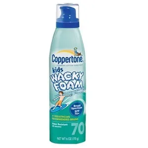 Merck Consumer Care - R00414 - Coppertone Kids Wacky Foam SPF 70 6 oz